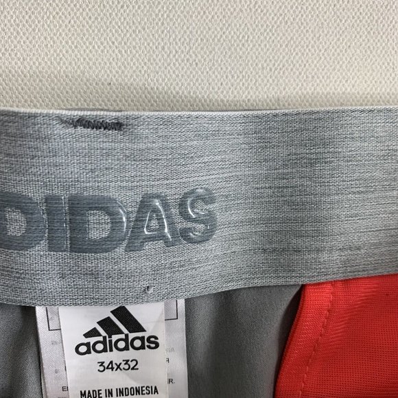 Adidas Golf Chino Pants Adult Mens Size 34x32 Gray Performance Stretch Casual - Picture 8 of 8